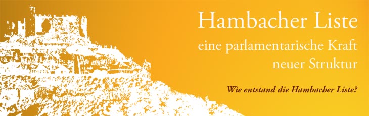 Hambacher Liste – Entstehungsgeschichte