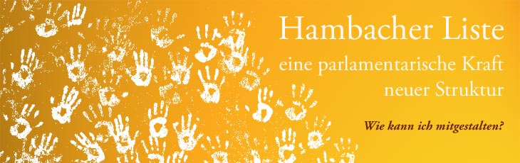 Hambacher Liste, ein gemeinsamer Weg in die Direkte Demokratie